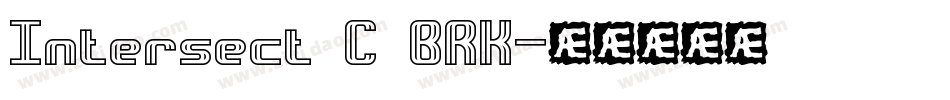 Intersect C BRK字体转换